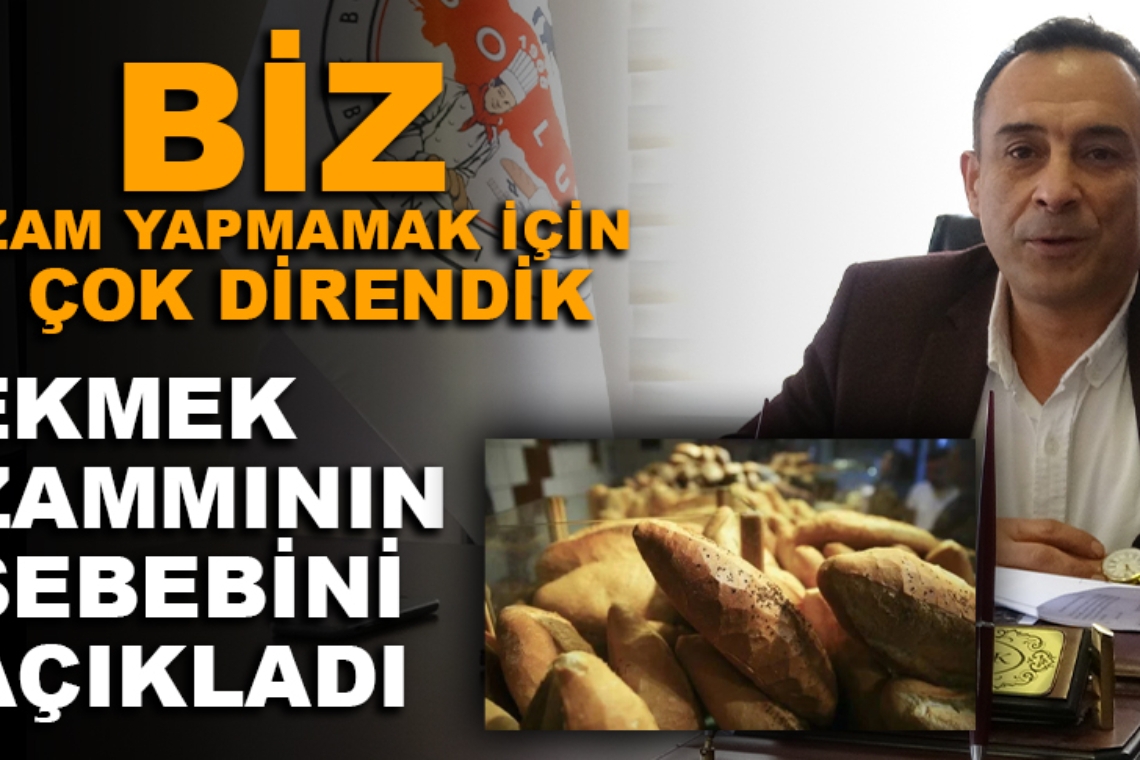 BOLU'DA EKMEK ZAMLANDI… SEBEBİNİ BAŞKAN AÇIKLADI